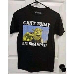 SHREK Can't Today I'm Swamped T-Shirt MENS SMALL